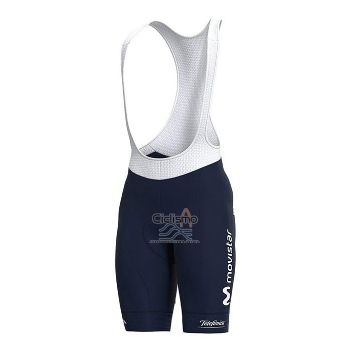 Movistar Ropa Ciclismo Culotte Corto 2022 Mangas Cortas APagado Azul
